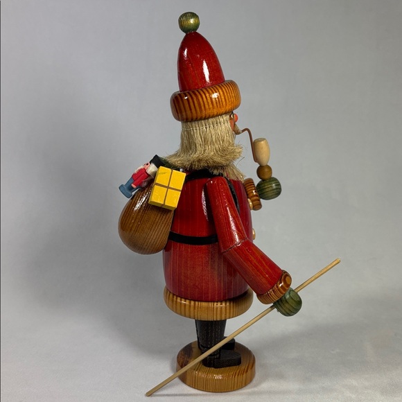 German Incense Smoker Smoking Man Santa St. Nick - Picture 3 of 8
